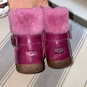 UGG GEMMA gently used pink kids boots